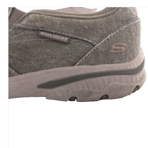 Skechers Mens Slip-Ins 10 Extra Wide Gray Air Cooled Memory Foam SN65355EWW
